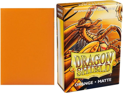 Japanese Orange MATTE Sleeves - Dragon Shield - Box 100