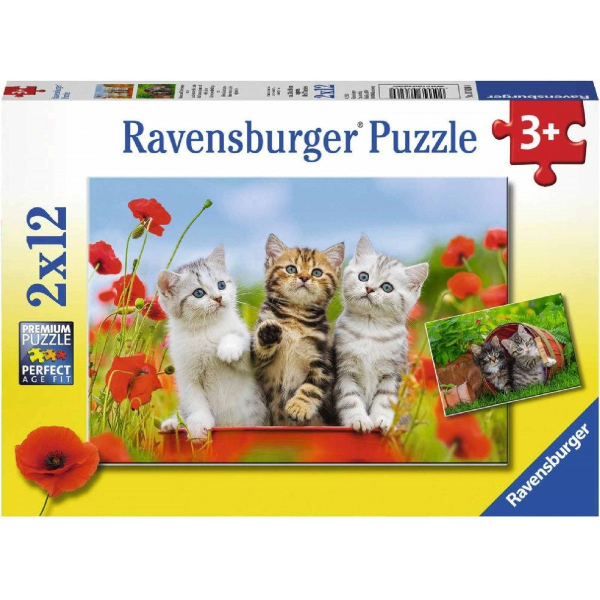 Kitten Adventures Puzzle 2x12pc