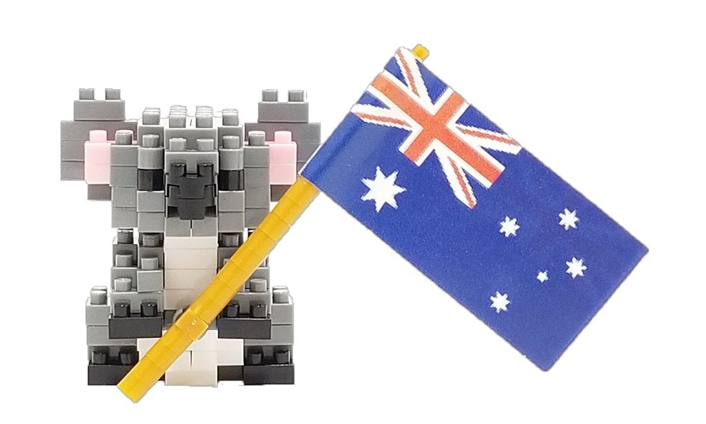 Koala with Flag - Nanoblock