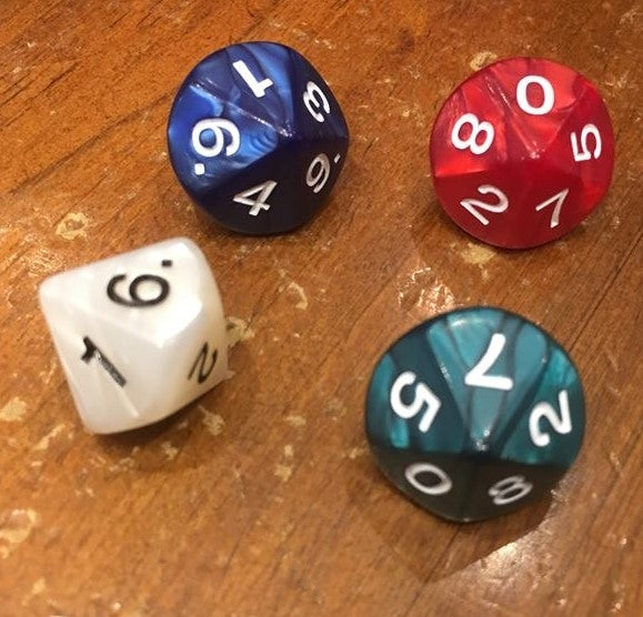 Koplow Dice - D10 Pearl