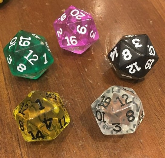 Koplow Dice - D20 Transparent