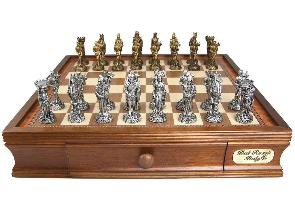 L2219DR - Dal Rossi Medieval Pewter Chess SET