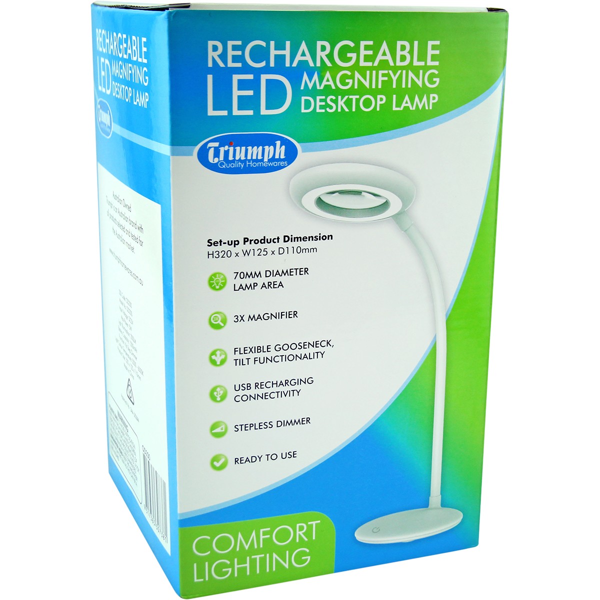 Rechargeable LED magnifying Desktop Lamp