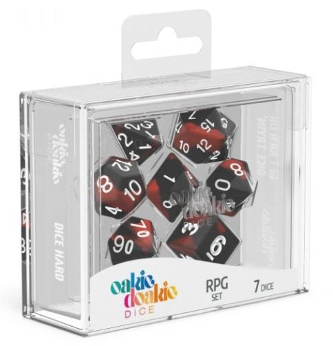 Lava - Glow in the Dark RPG Dice - 7 Set Oakie Doakie Dice