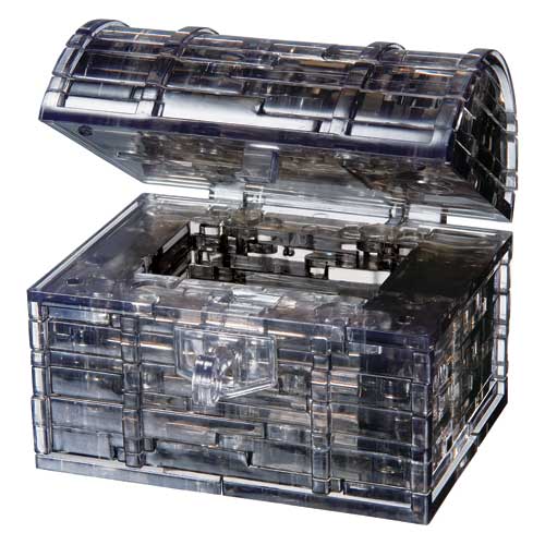 Black Treasure Chest - 3D Crystal Puzzle
