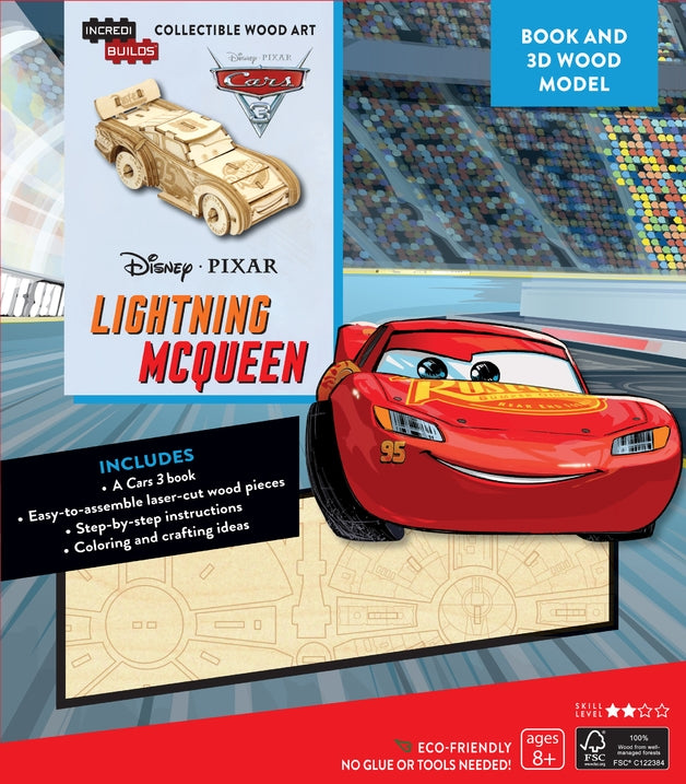 Lightning McQueen Cars 3 - Incredibuilds Disney Collection 3d Wood Model