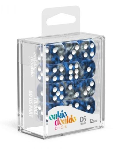 Liquid Steel - Oakie Doakie Dice D6 16mm 12 set