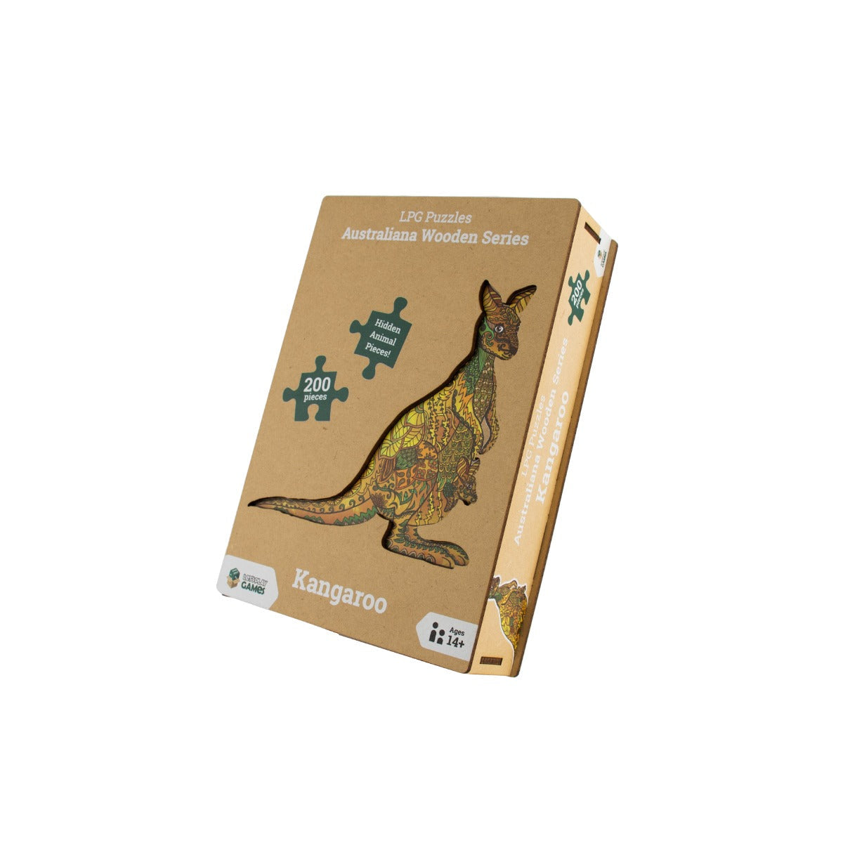 Kangaroo - LPG Wooden Puzzle Australiana Series 01