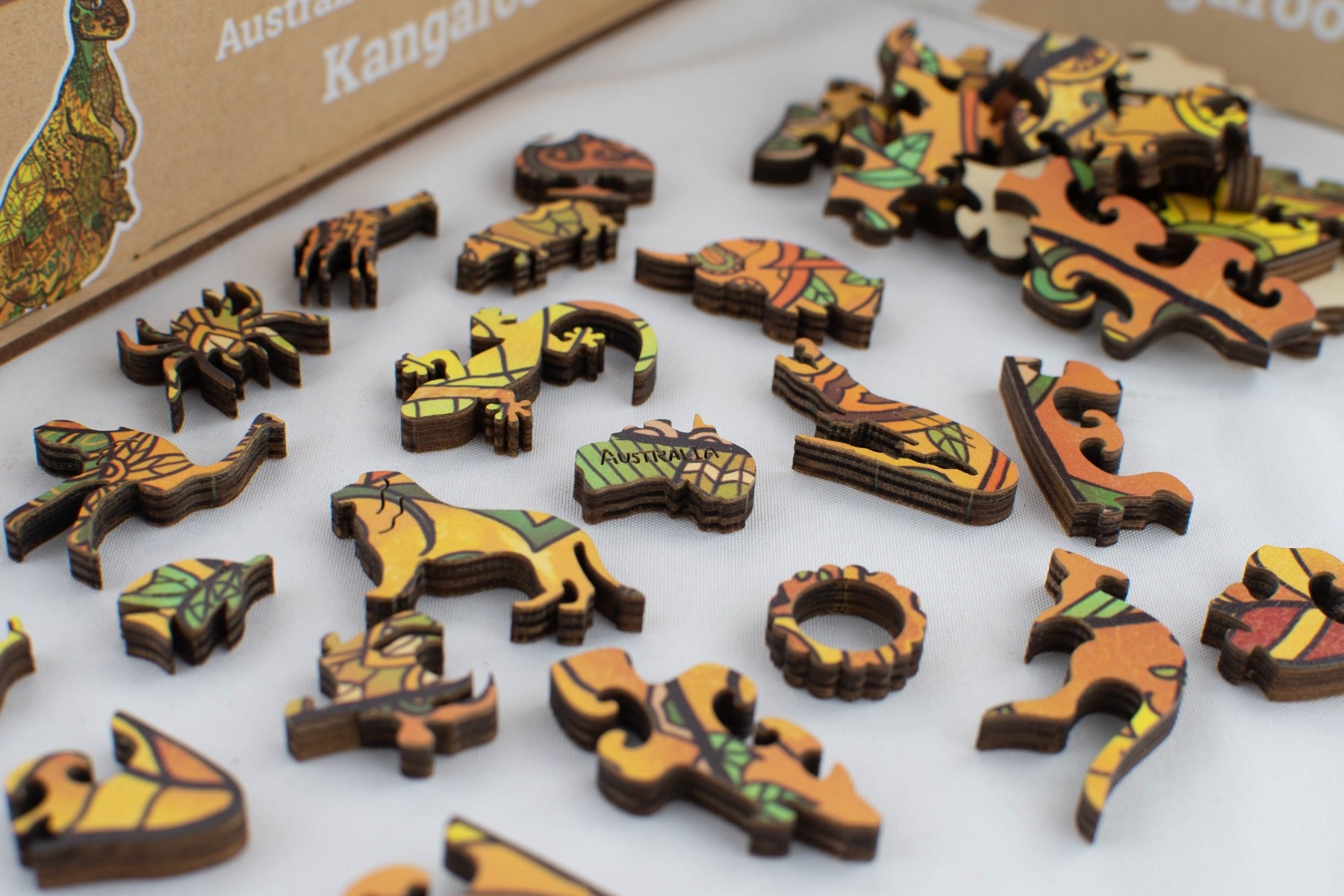 Kangaroo - LPG Wooden Puzzle Australiana Series 01