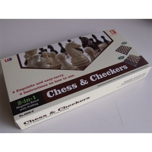 Magnetic Games- Chess/Checkers Brown