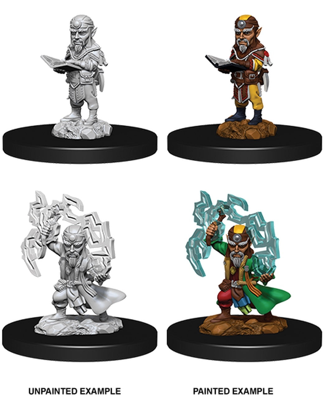 Gnome Male Sorcerer - Pathfinder Deep Cuts Unpainted Miniatures