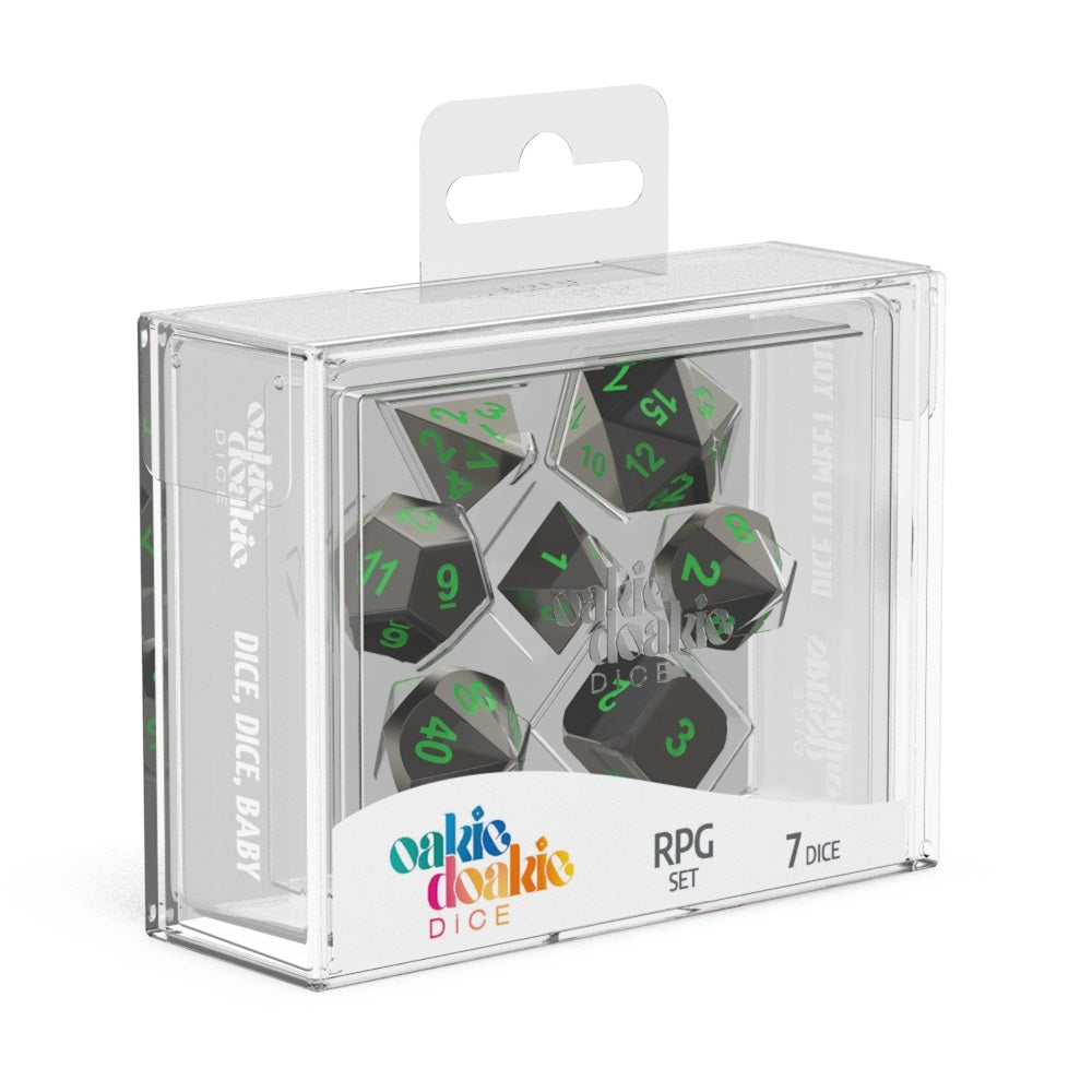 Matrix (7) - Metal Dice - Oakie Doakie Dice RPG Set