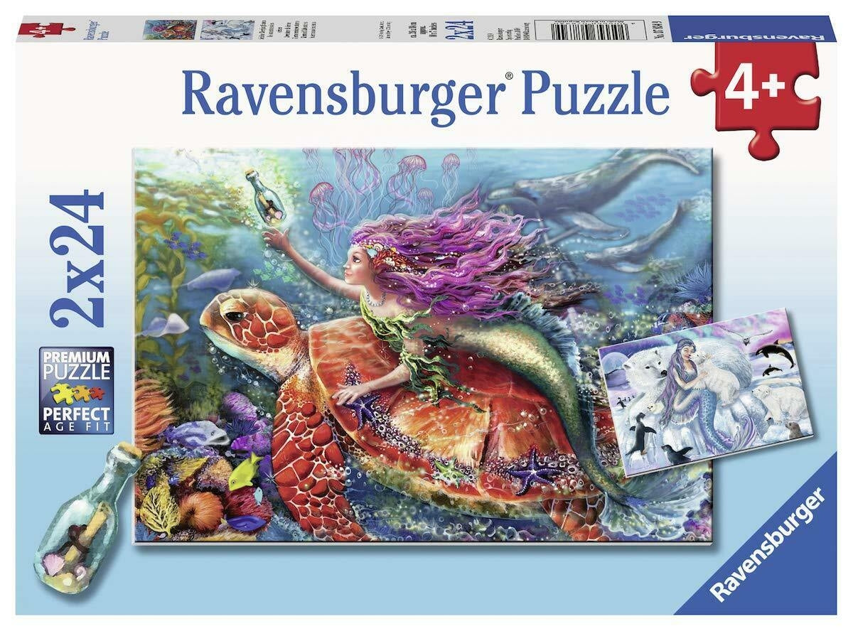 Mermaid Adventures Puzzle 2x24pc