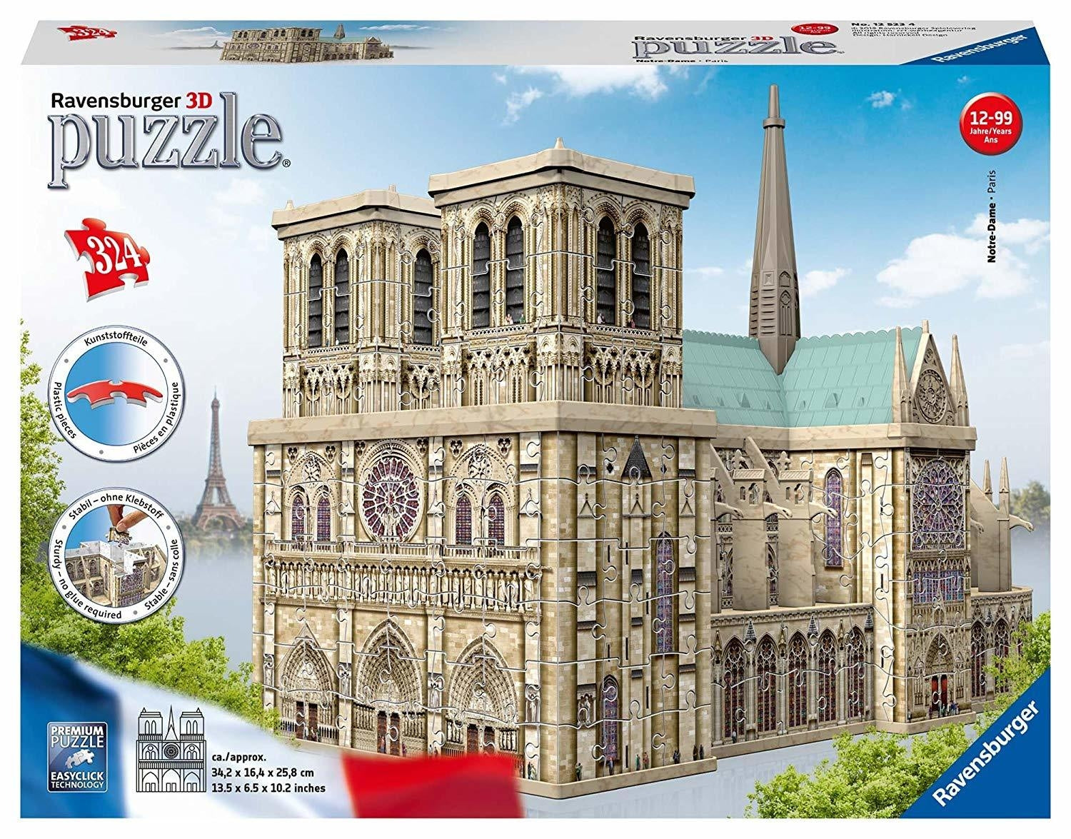Notre Dame 3D Puzzle 216pc