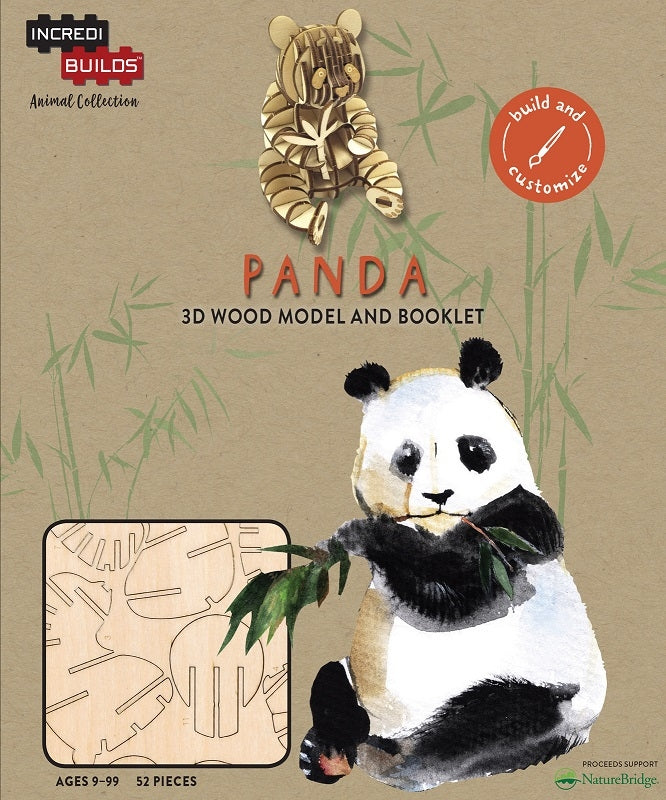 Panda - Incredibuilds Animal Collection 3d Wood Model
