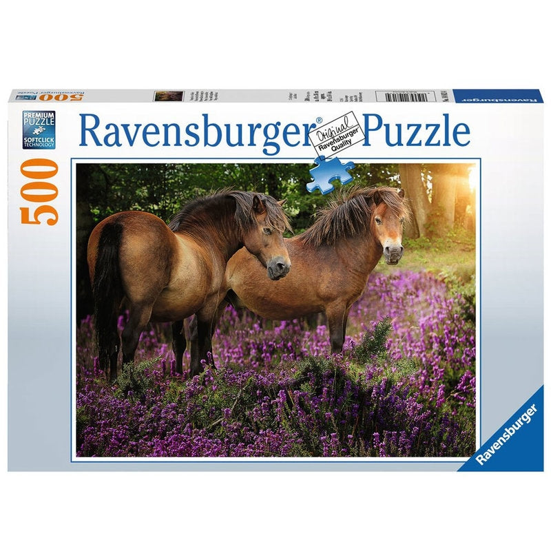 Ponies in the Flowers Puzzle 500pc