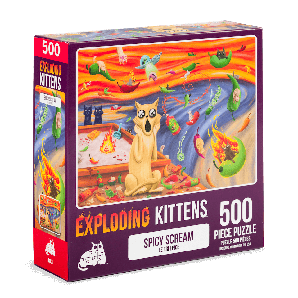 Spicy Scream - Exploding Kittens Puzzle 1000pc