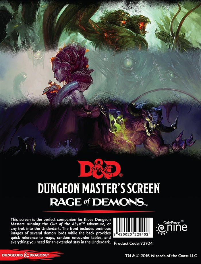 Rage of Demons DM Screen - D&D 5e