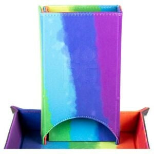 Rainbow Velvet - Fold Up Dice Tower