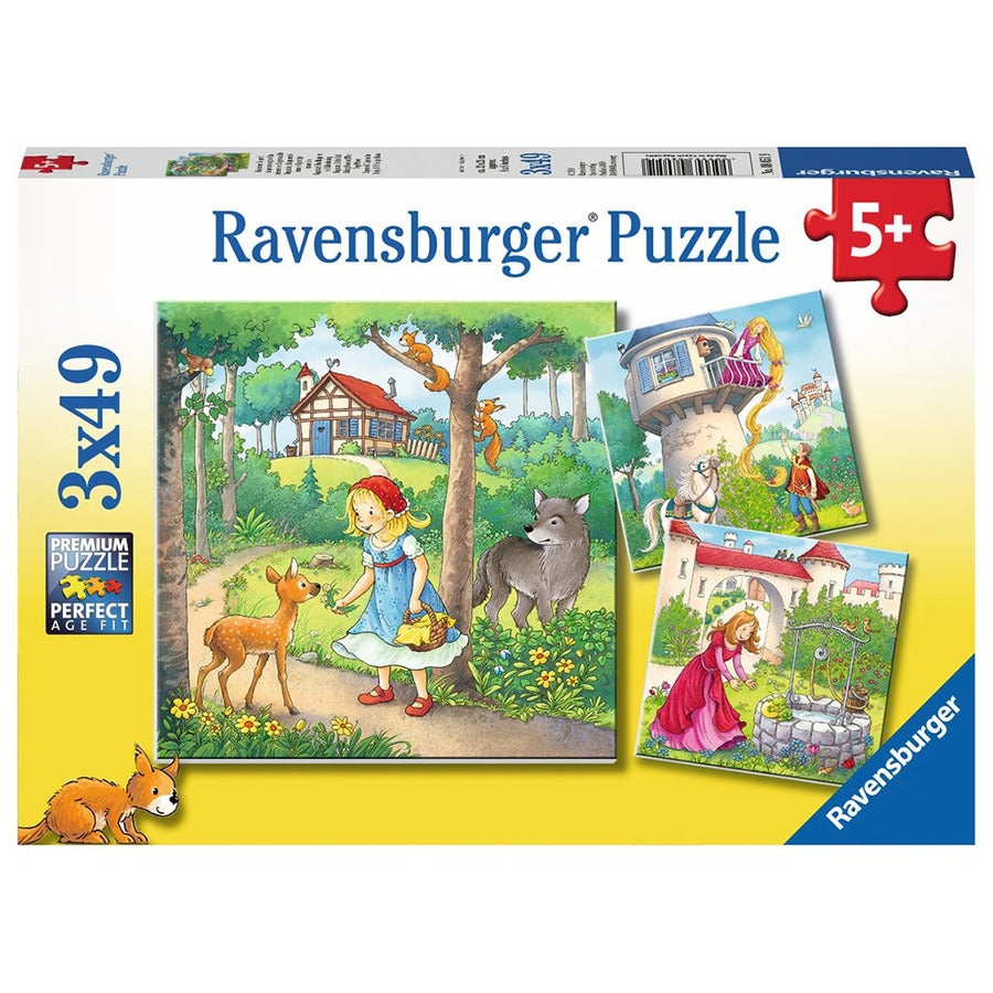 Rapunzel Riding Hood and Frog 3x49pc