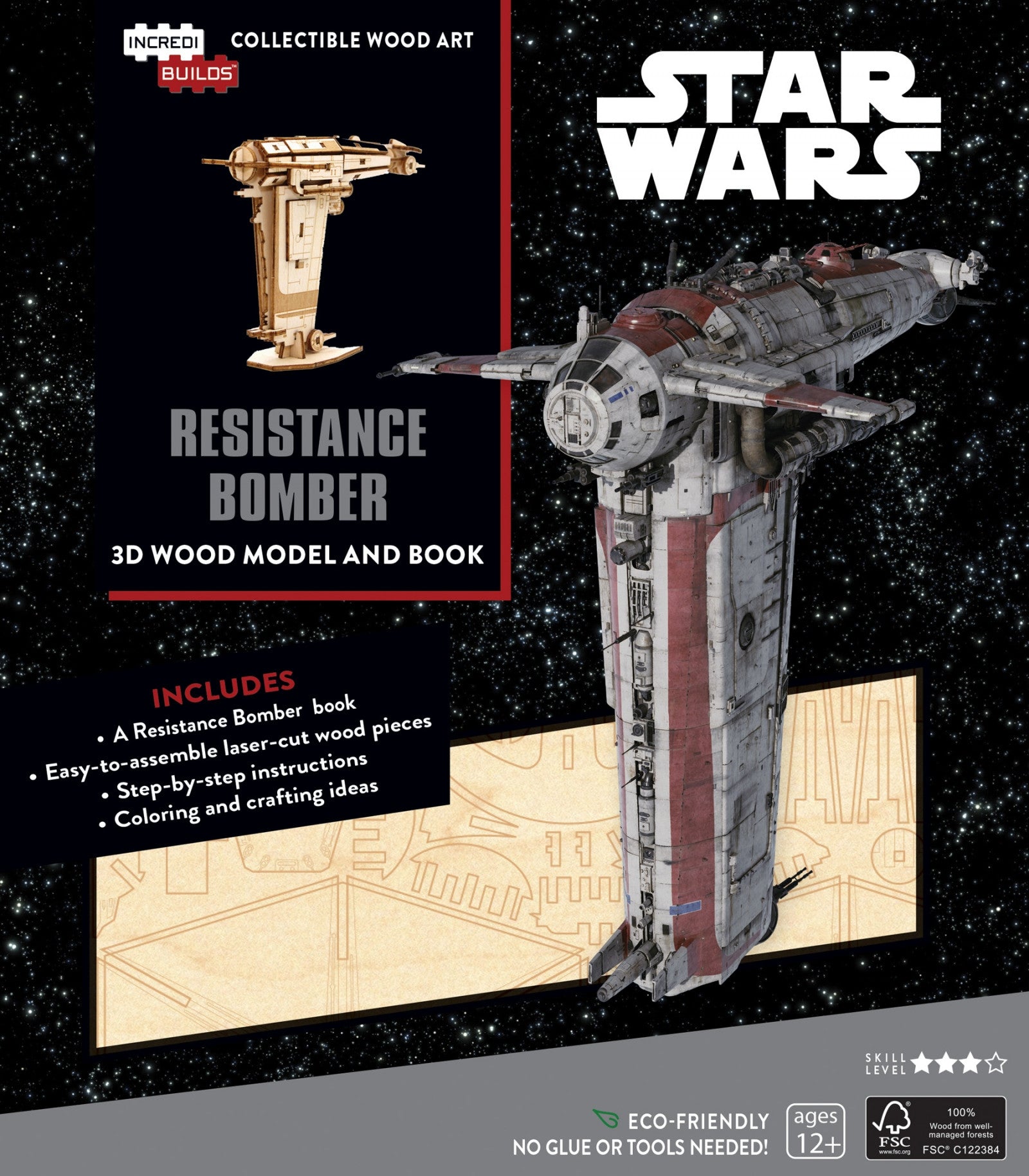 Resistance Bomber - Star Wars - Incredibuilds 3d Wood Model