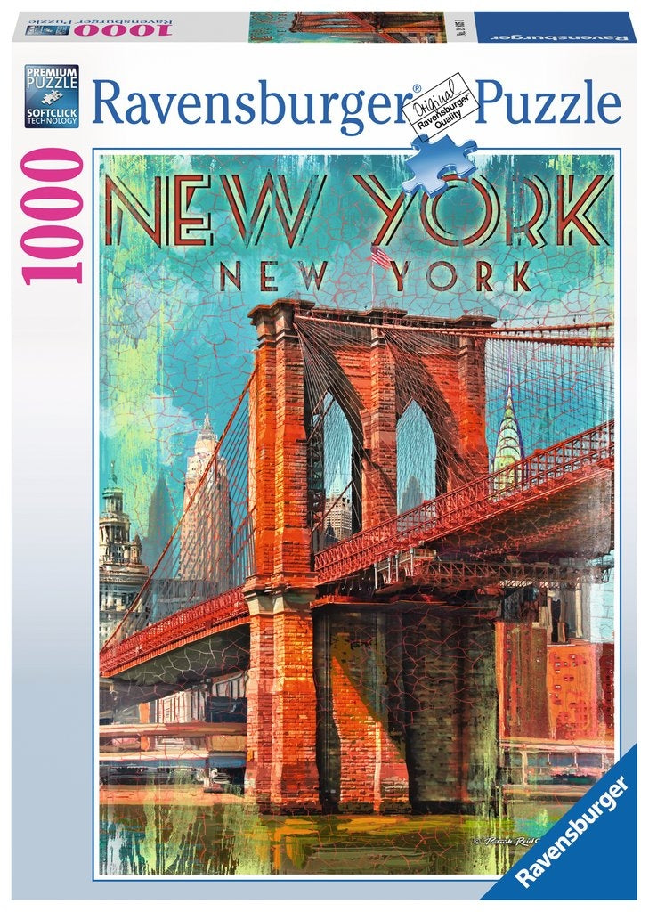 Retro New York Puzzle 1000Pc