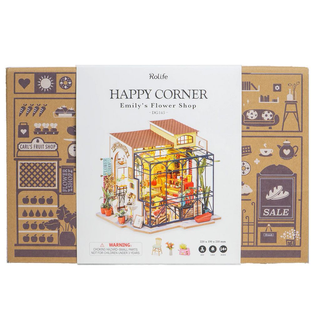 EMILYS FLOWER SHOP - DIY MINI HOUSE - ROBOTIME