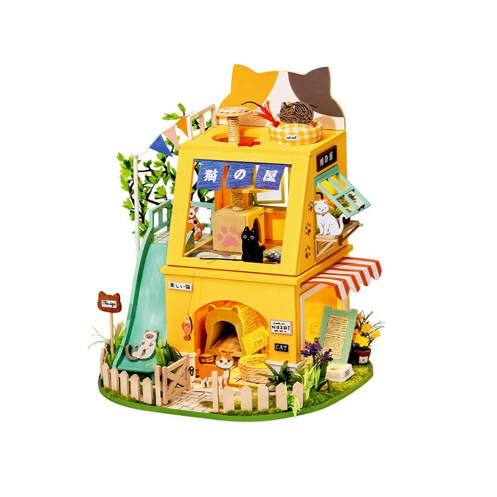 CAT HOUSE - DIY MINI HOUSE - ROBOTIME