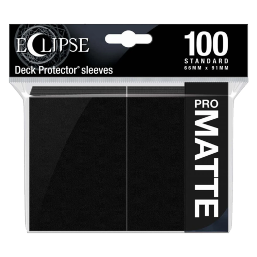 Jet Black - Eclipse Matte Standard Sleeves