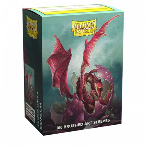 Wyngs Baby Dragon Brushed Art - 63.5x88 Sleeves - Box 100 Dragon Shield