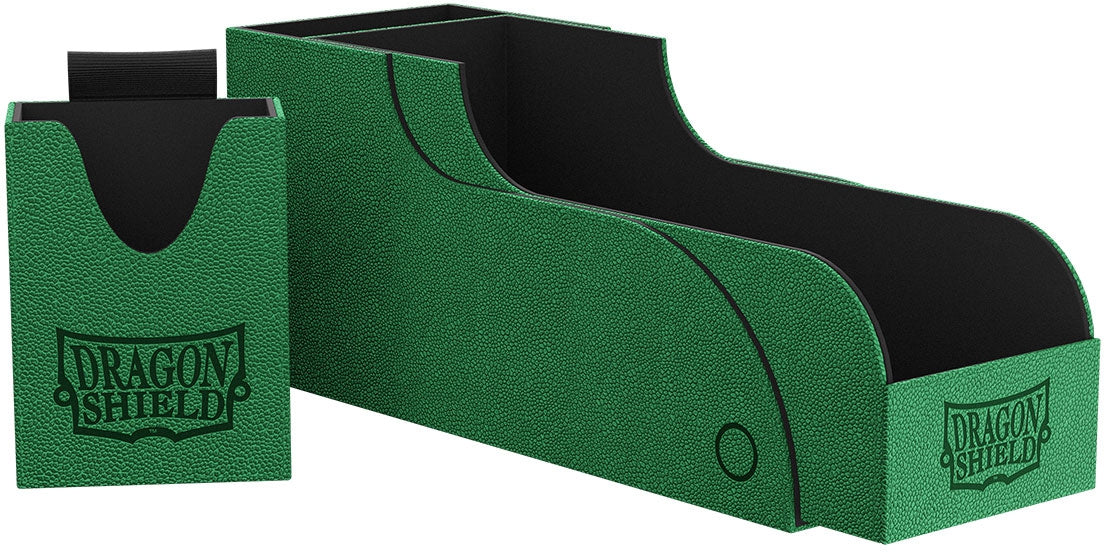 Nest 300+ Deck Box Green/Black Dragon Shield