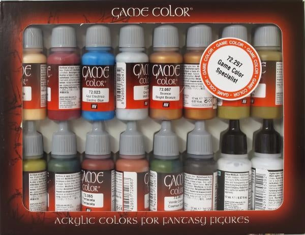 Advanced 16 Colour Set Vallejo Game Colour