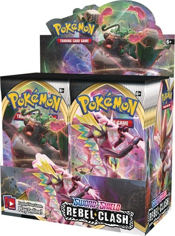 Sword & Shield - Rebel Clash - Booster Box - Pokemon TCG Games World South Australia Sword & Shield - Rebel Clash - Booster Box - Pokemon TCG Games World South Australia