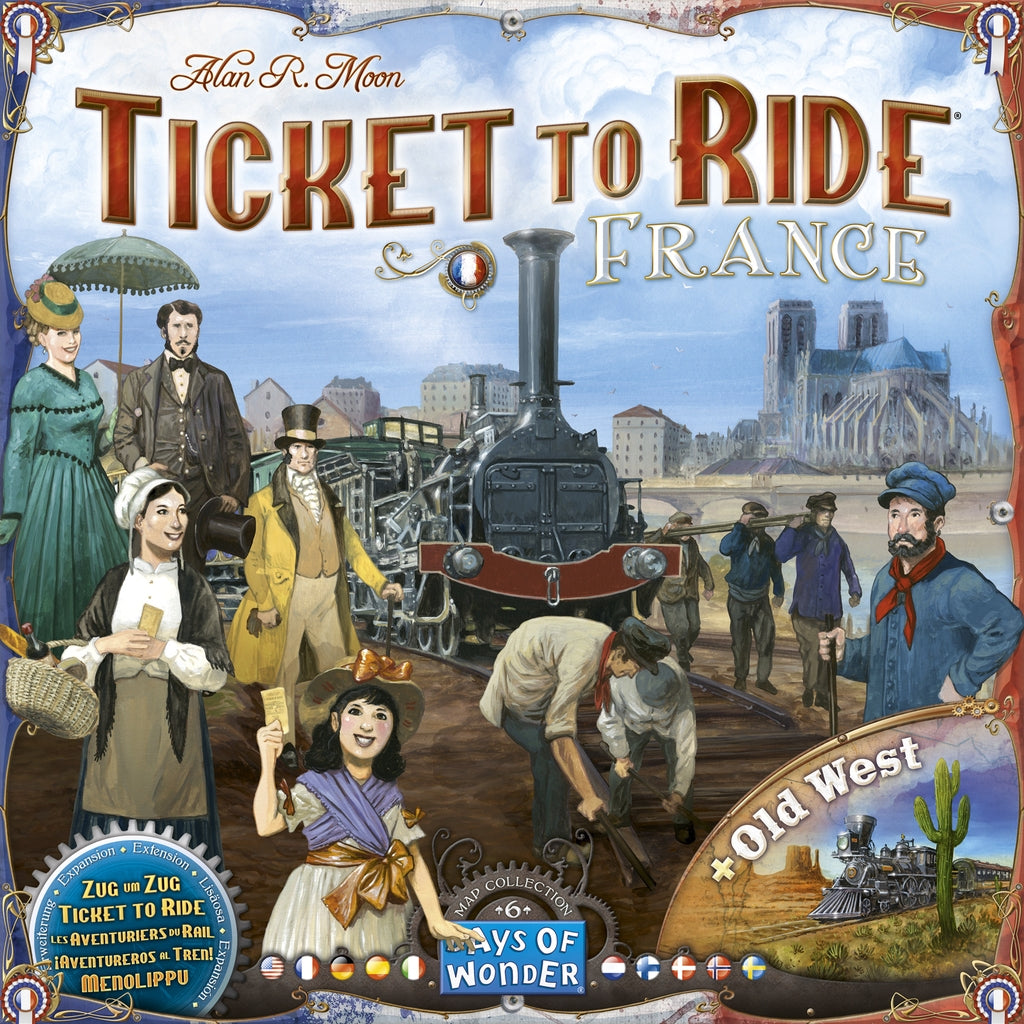 France & Old West - Ticket to Ride- Map pack 6-