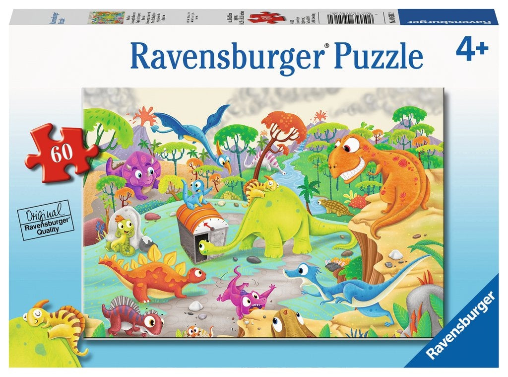 Time Traveling Dinos Puzzle 60pc