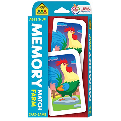 MEMORY MATCH FARM - School Zone Flashcards