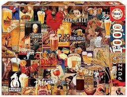 Vintage Beer Collage 1000P