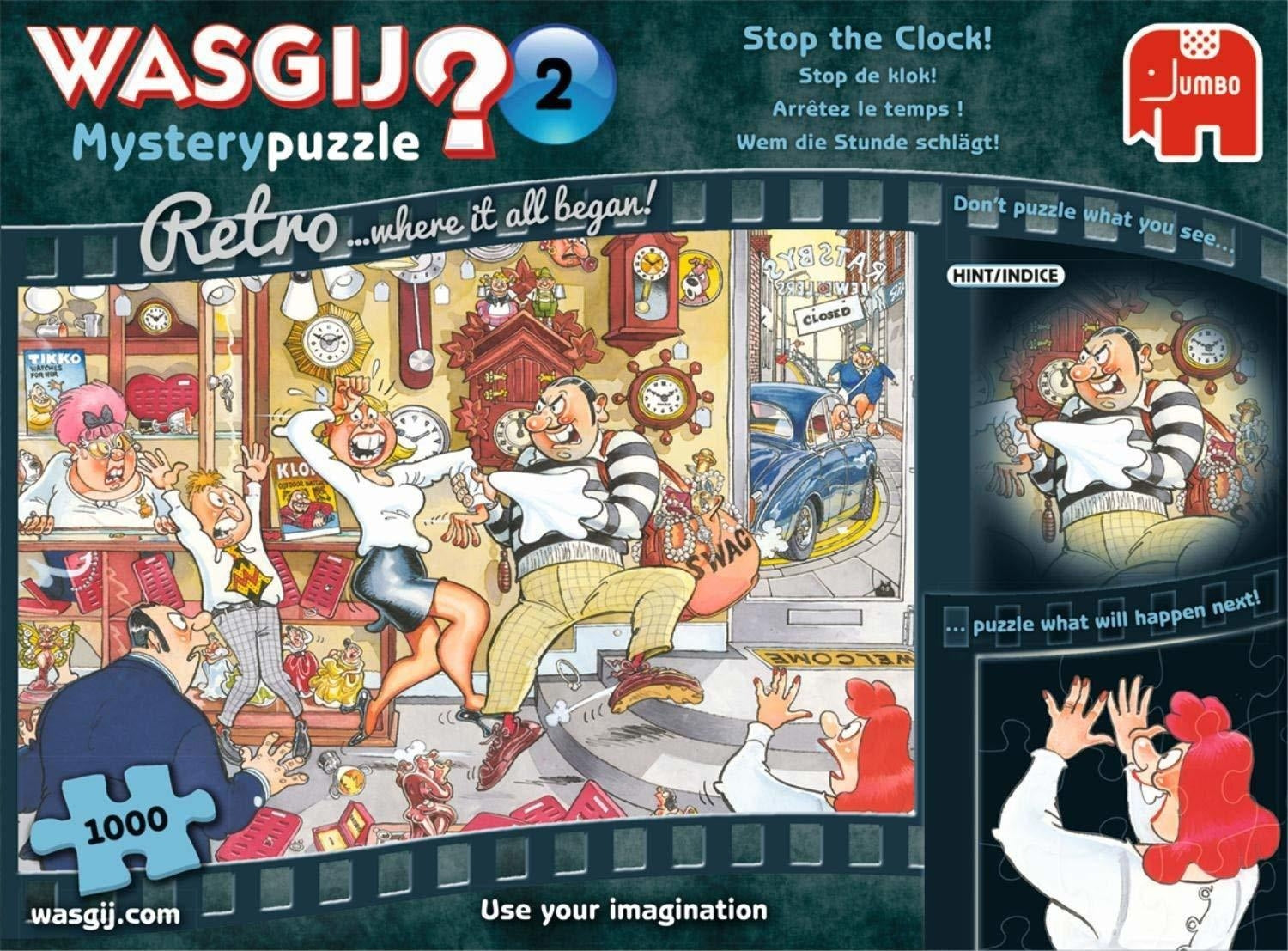 WASGIJ? Retro Mystery #2 - Stop the Clock 1000pc JUMBO