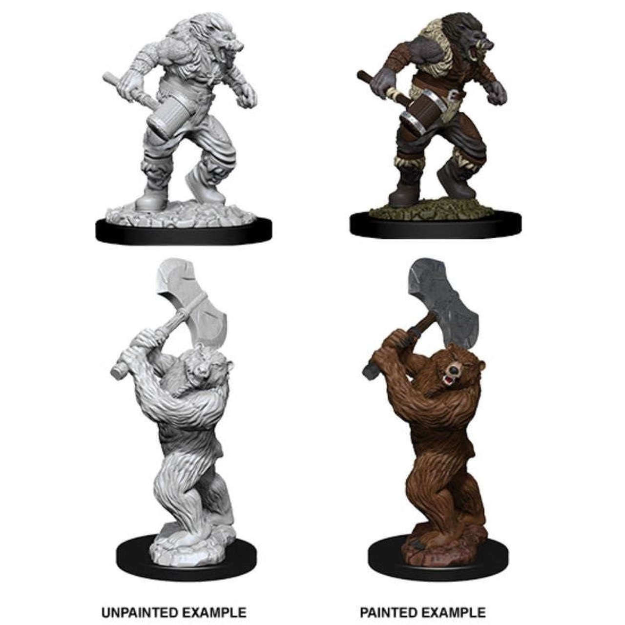 Wereboar & Werebear - D&D Nolzurs Marvelous Unpainted Miniatures