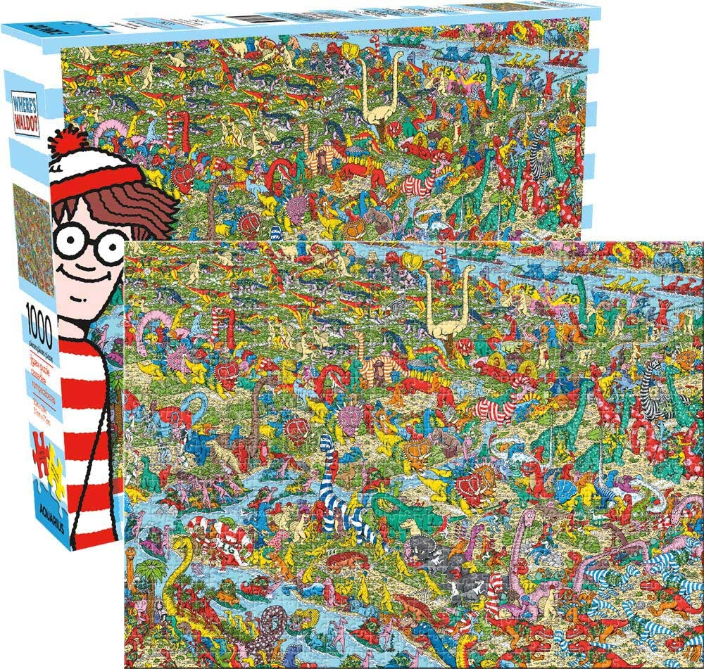 Wheres Waldo Dinosaurs 1000pc Puzzle