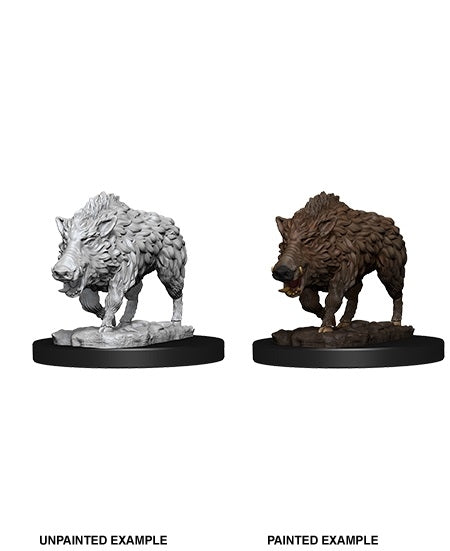 Wild Boar - WizKids Deep Cuts Unpainted Miniatures