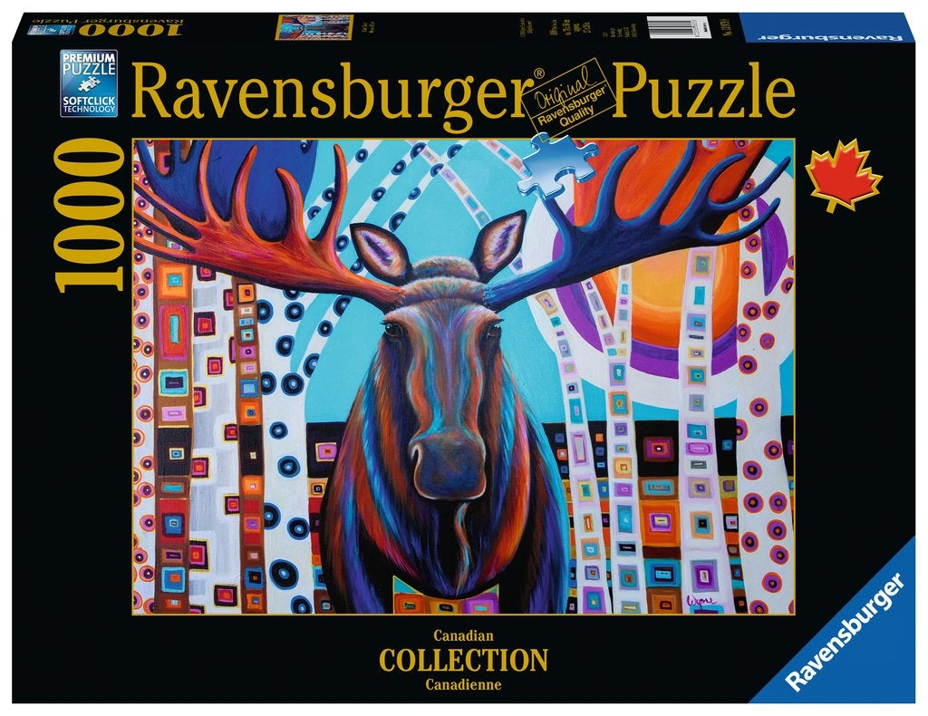 Winter Moose Puzzle 1000pc