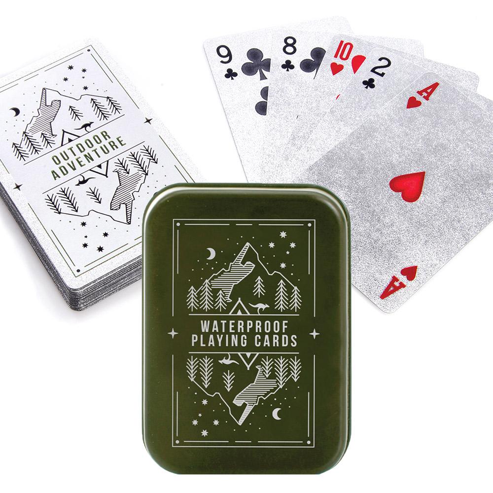 Waterproof Playing Cards in a Tin